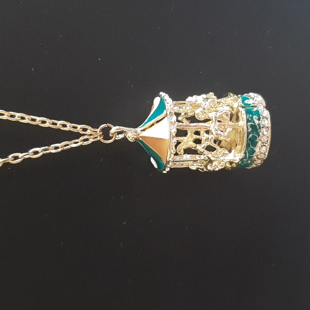 Carousel Fashion Statement Necklace New